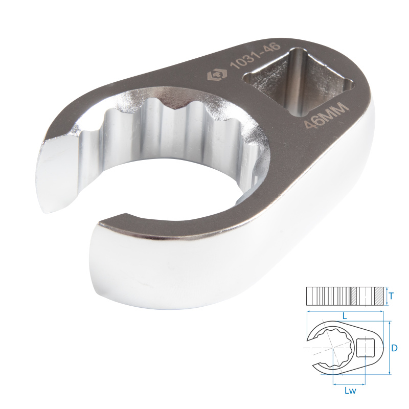 KING TONY Ключ разрезной (воронья лапка) 46 мм, 3/4" 1031-46R