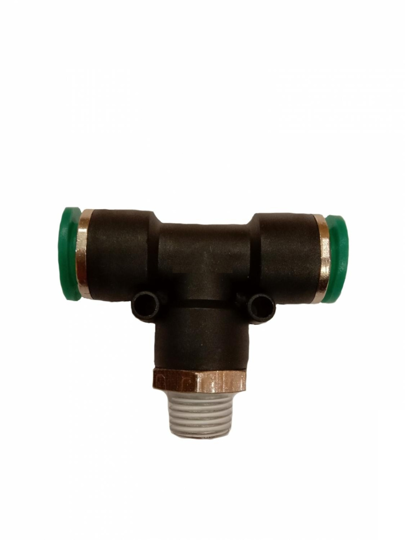 Фитинг пластик PU тройник 1/8 x 6 mm наруж. резьба ЕС630386