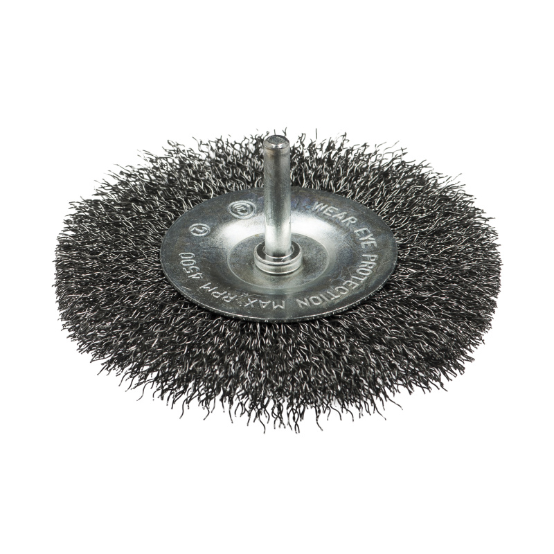 Щетка дисковая, гофрированная для дрелей № 599 ПрофОснастка Эксперт хв 6 мм D100 мм RPM 4500 SS