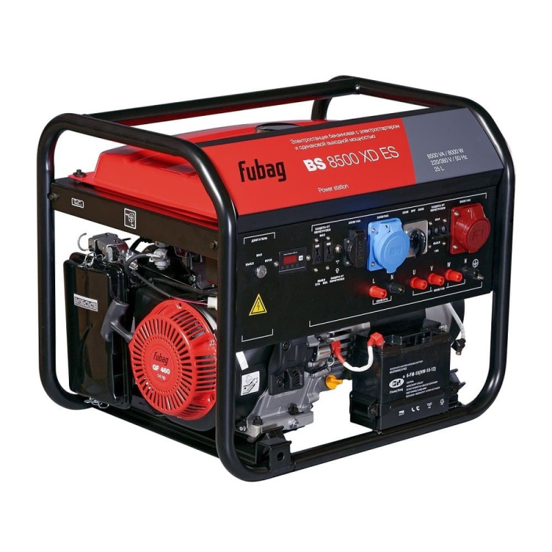 Электростанция бензиновая с электростартером и одинаковой выходной мощностью BS 8500 XD ES 838255