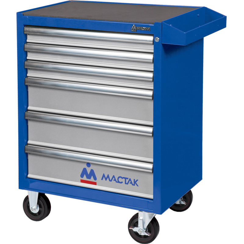 МАСТАК Тележка инструментальная серии «ОПТИМА», 6 полок, синяя 521-06581MB