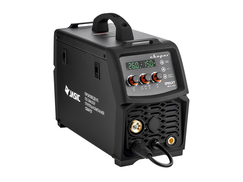 Инвертор сварочный MIG 200 "REAL SMART" (N2A5) Black (маска+краги)